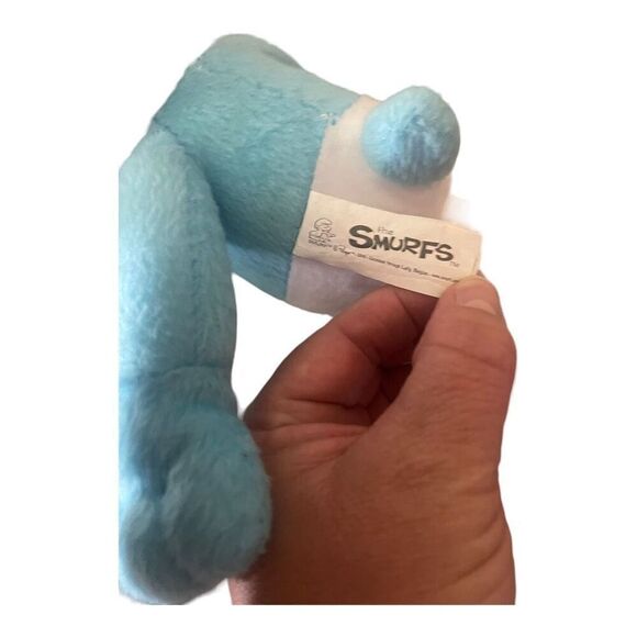 Kellytoy THE SMURFS Brainy Smurf GLASSES 7” Plush Stuffed Animal Toy - Picture 6 of 16